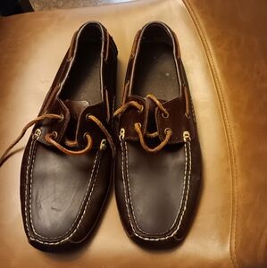 Men's Brown Leather Boat Shoes